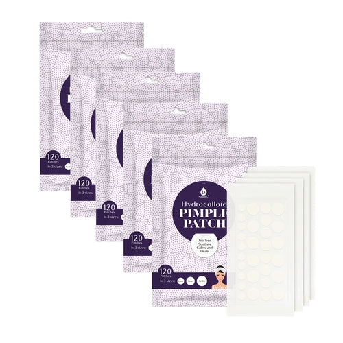 Hydrocolloid Pimple Patches (5x pack) | 3 Sizes for Fast Acne Care